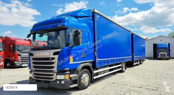 Caminhões caixa aberta com lona Scania G 360 zestaw przestrzenny tandem 120 m pełny serwis salon