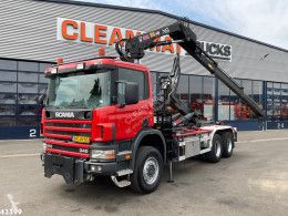 Camion Scania P114 P 114.340 Full Steel Hiab 12 ton/meter laadkraan porte containers occasion