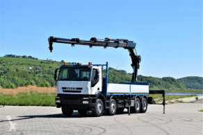 Ciężarówka platforma Iveco TRAKKER 450*HIAB 244EP-5HIDUO*FUNK/8x4 TOPZUSTAN