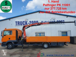 Vrachtwagen MAN TGL TGL 12.250 Kran PK11001 7.6 m = 1.24 to. 2 x AHK tweedehands platte bak boorden