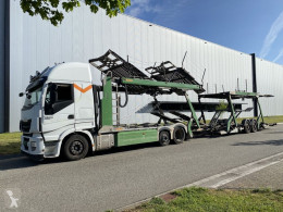 Vrachtwagen met aanhanger autotransporter Iveco Stralis 480