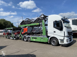 Vrachtwagen met aanhanger Iveco Stralis 460 tweedehands autotransporter