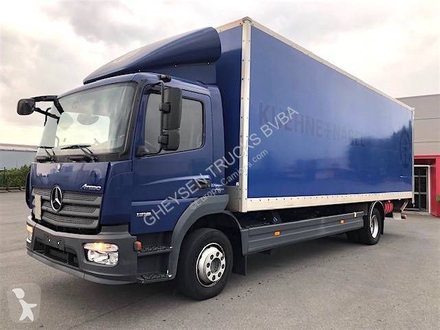 deeply Objection Adaptive Plywood box truck used Mercedes Atego 1218 L Diesel rear hatch - Ad  n°7855437