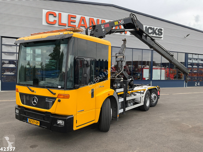 Camion Mercedes polybenne Econic 2629 6x2 Gazoil Euro 5 grue occasion n°7910056 Camion Mercedes polybenne Econic 2629 6x2 Gazoil Euro 5 grue occasion n°7910056