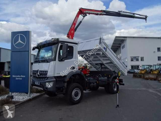 Mercedes-Benz Arocs Licence camion grue avec benne RTR vert