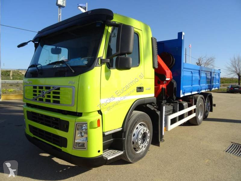 Camion Volvo Plateau Fm 440 6x2 Gazoil Euro 5 Grue Occasion N°7987825