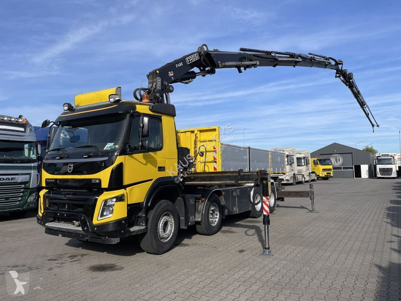 Camion Volvo Porte Containers Fmx X Gazoil Euro Grue Occasion