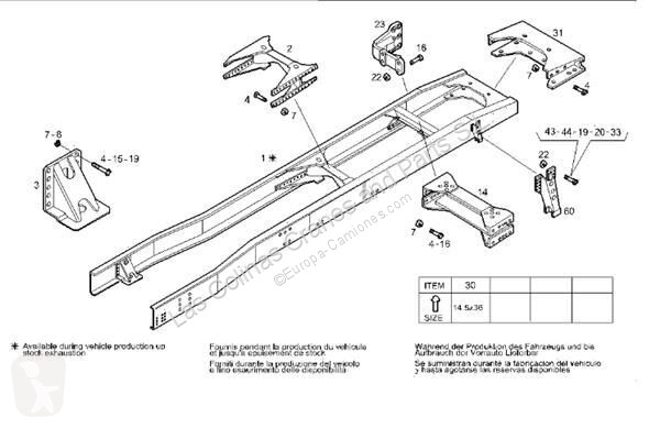 Kamion Iveco Châssis CHASIS AS 440S48 pour...