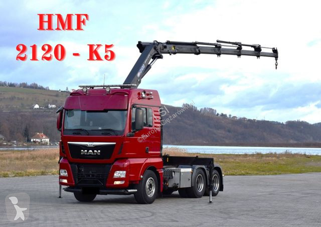 Kamion MAN 28.480 Sattelzugmaschine + HMF 2120...