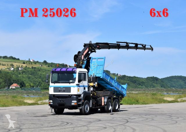 Camion Man Multibenne Tga Abrollkipper Kran Funk X X