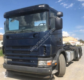 Camión portacontenedor de gancho Scania