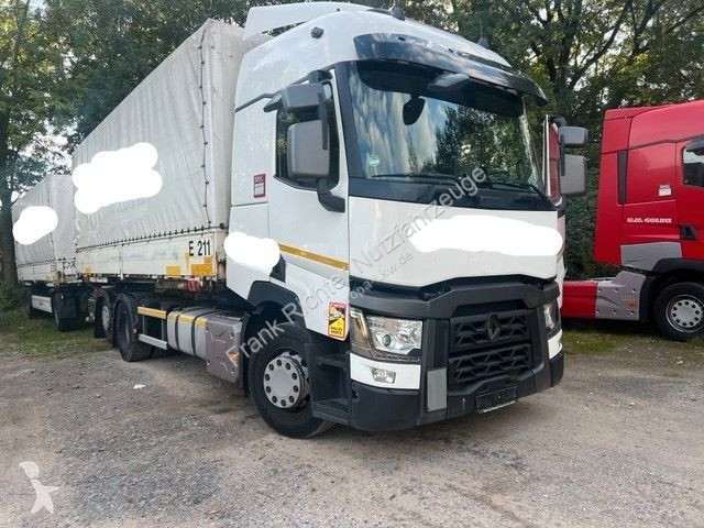 Lastbil med släp Renault T460 6x2, erst...
