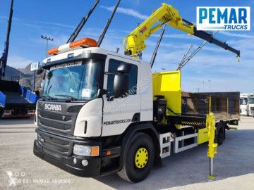 Camion grue ridelles Scania
