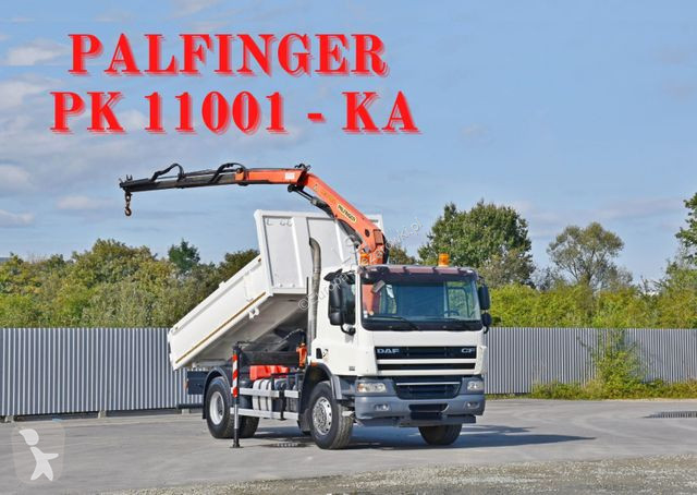 Camion DAF 75310 Kipper 4,30 m + KRAN * TOPZUSTAND