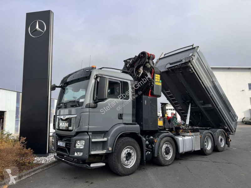 Used MAN TGS Tipper Truck TGS 35 510 8x4H 6 BL Palfinger PK 53002 SH Winde 8x4 Euro 6 Crane N