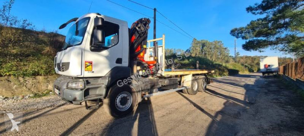 Camión grúa caja abierta Renault