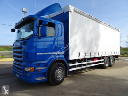 Pour Scania R/ S/ P/G / L.Camion 3 Pièce Rideaux Eco Cuir (Bleu W / Bleu  Points)