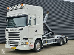 Scania R 580 V8 Euro 6 Retarder King of the Road hook lift truck for sale  Netherlands Andelst, WA36080