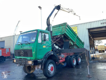 Camion Mercedes 2628K SK Kipper 6x6 V8 Big Axle's Crane Auxilery ZF Top Condition