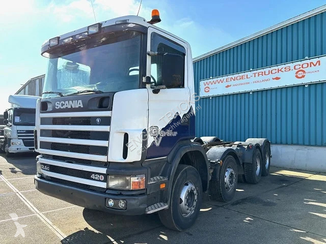 Camion Scania R124-420 C 8x4 FULL STEEL CHASSIS...