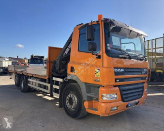 Camion DAF CF75 PLATEAU GRUE HIAB 200 C FAN