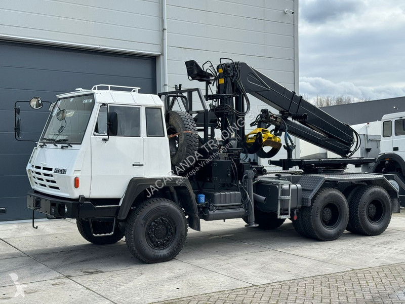 Camion Steyr 1491.310 6x6 Loglift 190 + dolly +...