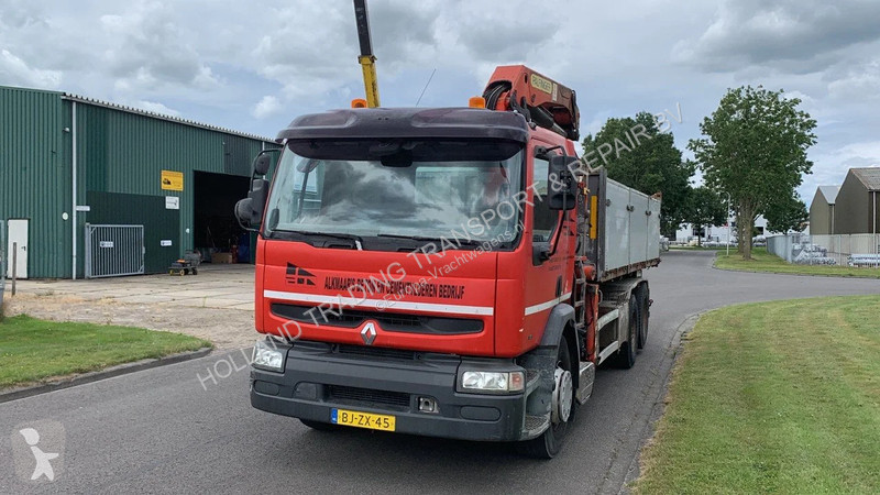 Container truck used Renault HD 300-27 MJ ZD Diesel crane - Ad n 