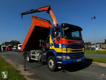 Camion grue ridelles Scania