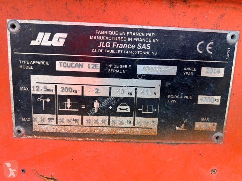 Plataforma JLG 12E elektro 12m (1811)