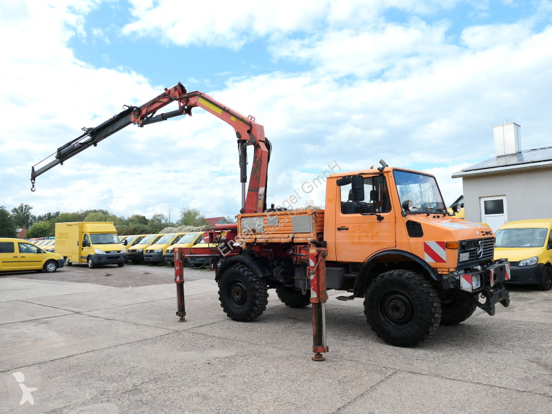 Camion Unimog U1450 Palfinger PK 105B AHK...