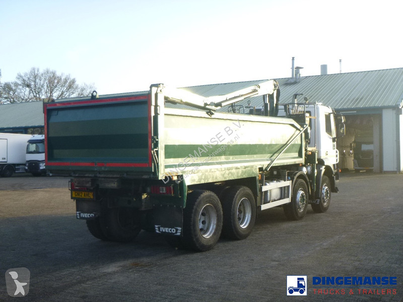 Kamion Iveco AD340T36 8x4 RHD tipper + HMF 1244 Z1