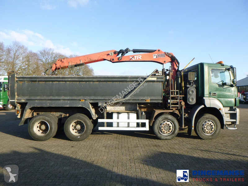 Camion Mercedes 3236 8x4 RHD tipper + Hiab 1283...