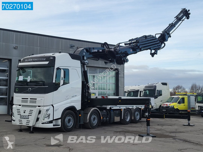 Camion Volvo FH  8X2 Effer 1000 9S + 6S Kran +...