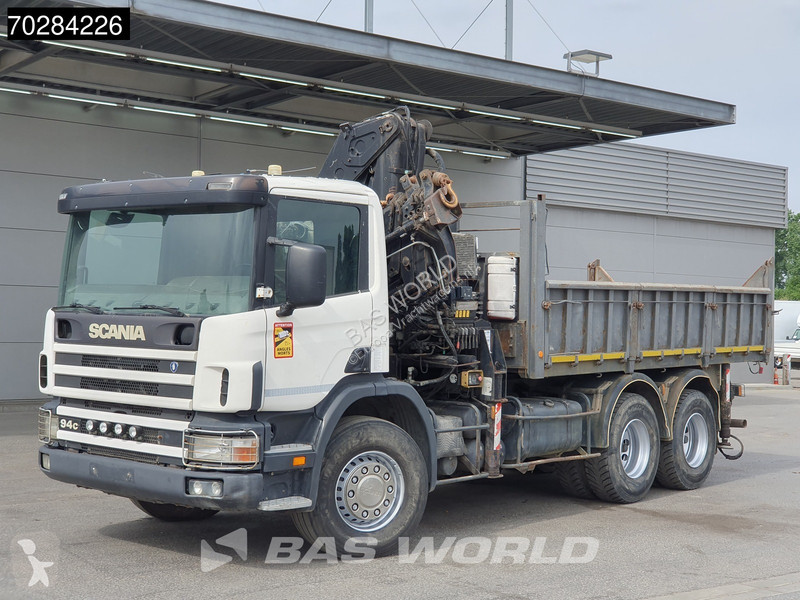 Camion Scania P94 6X4 Hiab 330-4 Kran Crane 9m3...