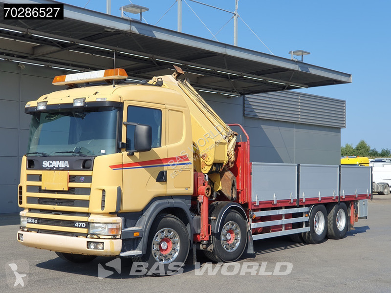 Camion Scania 124G 470 8X4 Palfinger PK45000 C4...