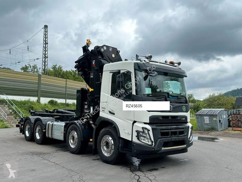Camion Volvo FMX 500 8x4 Abrollkipper + Kran...