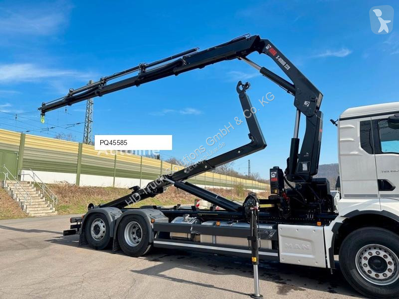 Lastbil MAN TGS 26.470 6x2 Abrollkipper + Kran...