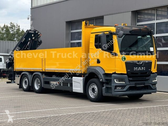Lastbil MAN TGS 26.430 6x2-4 Pritsche mit FASSI...
