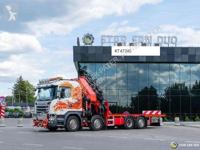 Camion Scania G450 8x2 PALFINGER PK 85002 Fly...