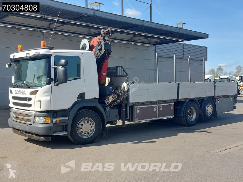 شاحنة Scania P360 P 6X2 HMF 1820-K4 Kran Crane...