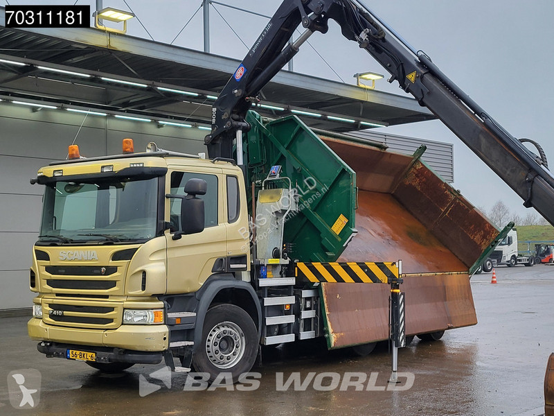 شاحنة Scania P410 P 8X4 N-Truck HMF 1800K3 Kran...