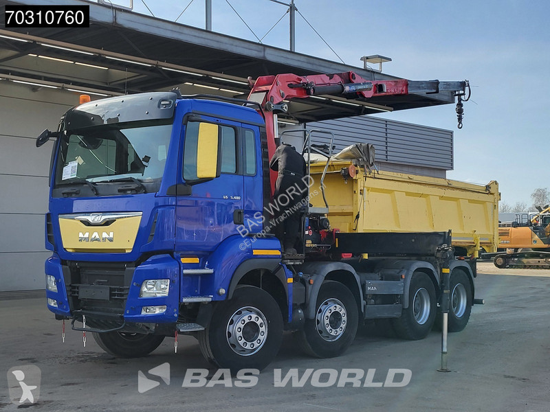 شاحنة MAN 35.480 8X4 HMF 2243-Z2 Crane Kran...