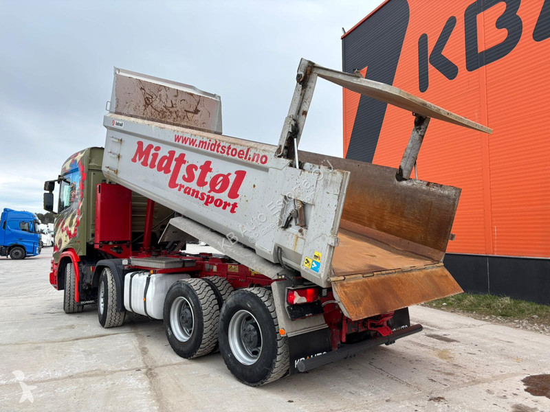 شاحنة Scania R 520 8x4 RETARDER / FU STEE / BOX...
