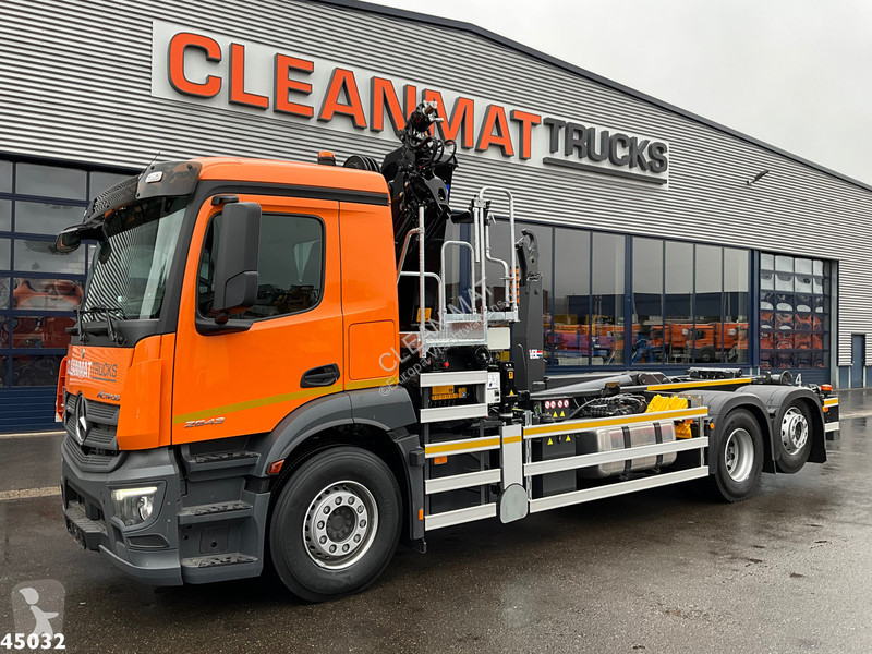 شاحنة Mercedes ACTROS 2543 HMF 23 Tonmeter...