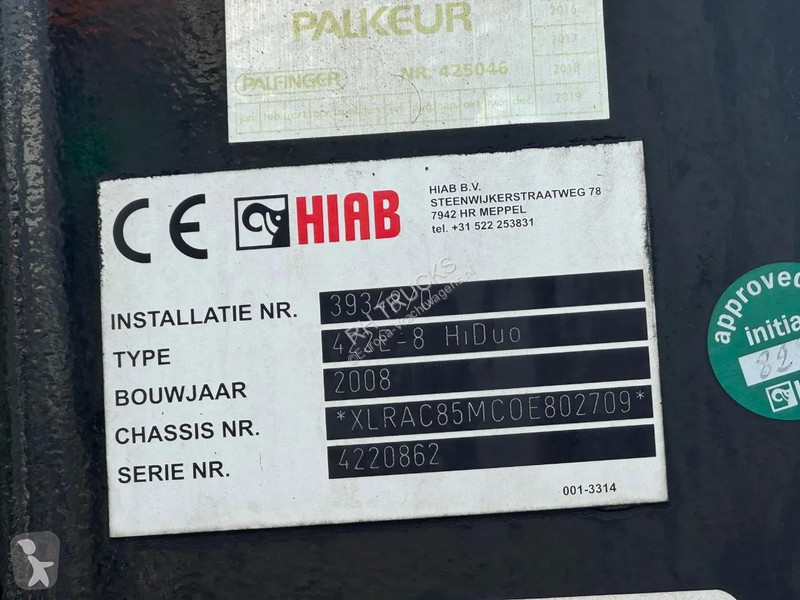 شاحنة DAF 85360 8x2 + HIAB 422E8 + REMOTE CONTROL