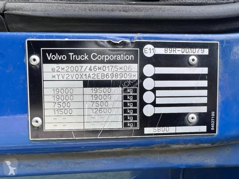 شاحنة Volvo 250 4X2 EURO 6 - 19 TON + DHOLLANDIA