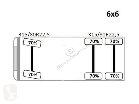 شاحنة MAN 33.480 Fahrgestell 6,70 m * 6x6  *TOP!