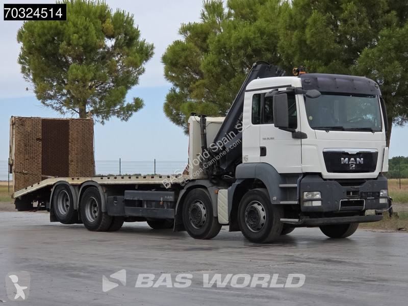 شاحنة MAN 35.360  8X2 Grua HIAB 166 Rampas...
