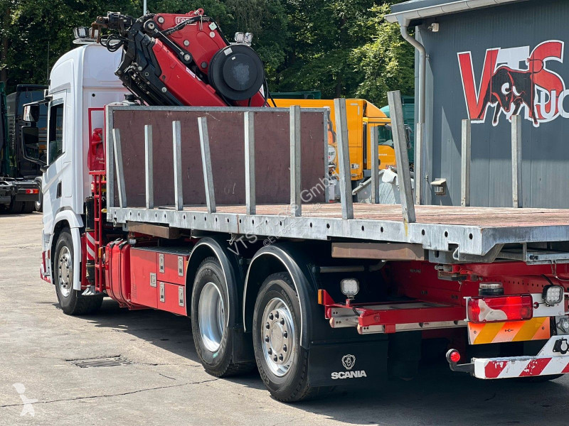 شاحنة Scania 410 6x2 BDF-ritsche mit Fassi...