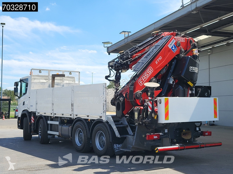 شاحنة Scania 450 8X4 FASSI F710RA.2.25 Crane...